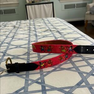 COPY - Custom made - Monkey Needlepoint Belt